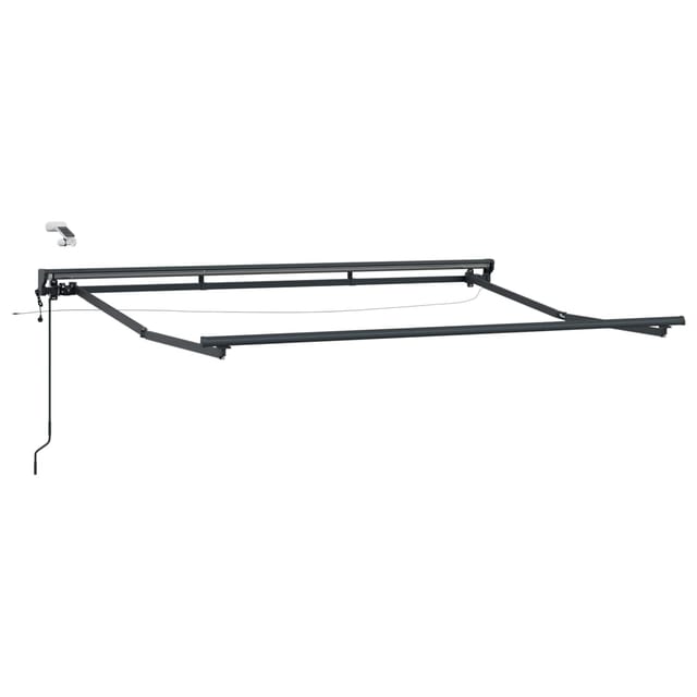 vidaXL Elektrische Markisenrahmen mit LEDs Anthrazit 2,5 x 2 m 42024845