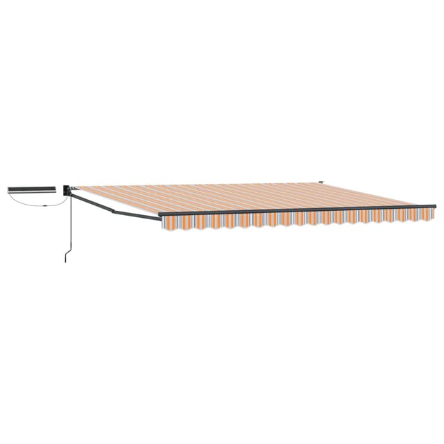 vidaXL Elektrische Ausziehbare Markise Blau und Orange 4,5 x 3 m 3420168