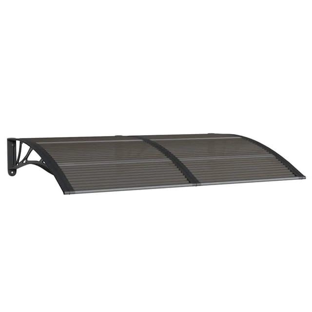 vidaXL Türvordach Schwarz 150x100 cm Polycarbonat 153573