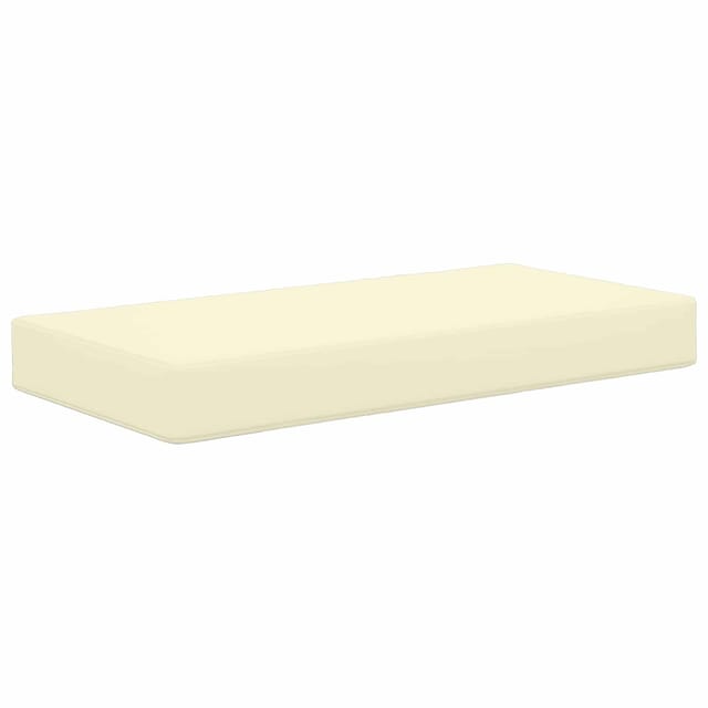 vidaXL Sitzkissen für Draußen Creme 80 x 40 x 8 cm 100 % Polyester 900950