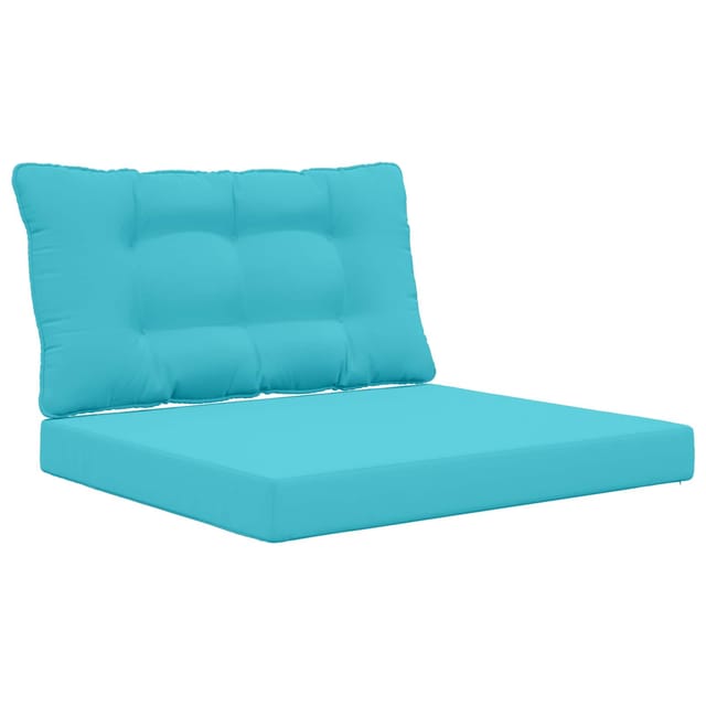 vidaXL Sofakissen für Draußen 2-Tlg Türkis Polyester 900913