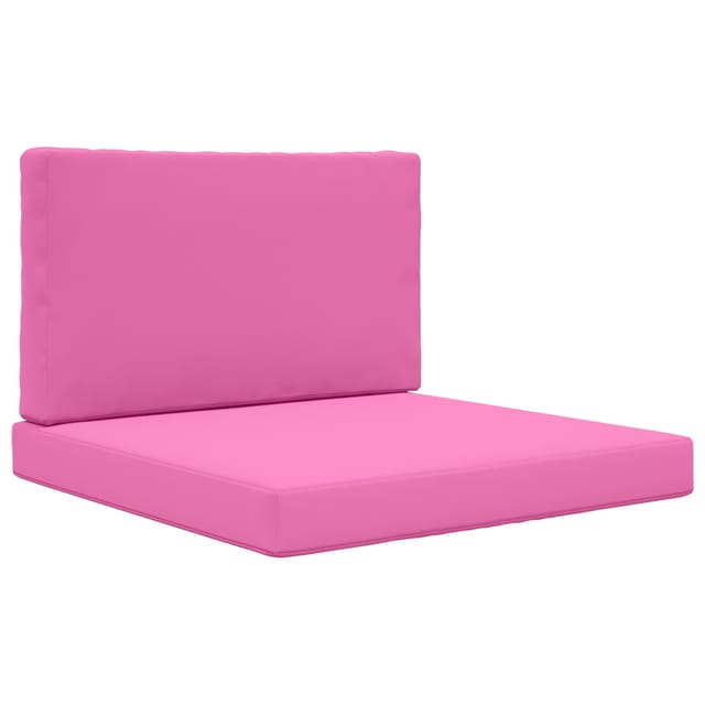 vidaXL Sofakissen für Draußen 2-Tlg Rosa Polyester 900844