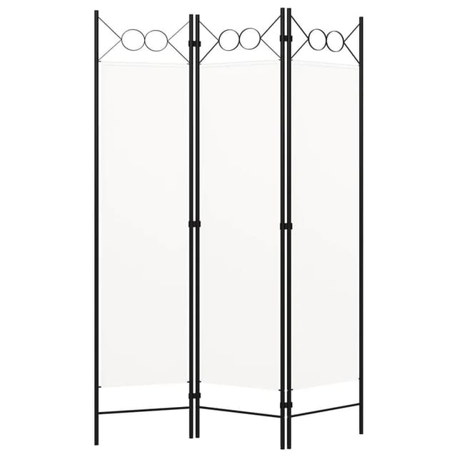 vidaXL 3 Tlg Raumteiler Weiß 120x180 cm 320699