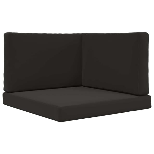 vidaXL Sofakissen für Draußen 3-Tlg Schwarz Polyester 900870