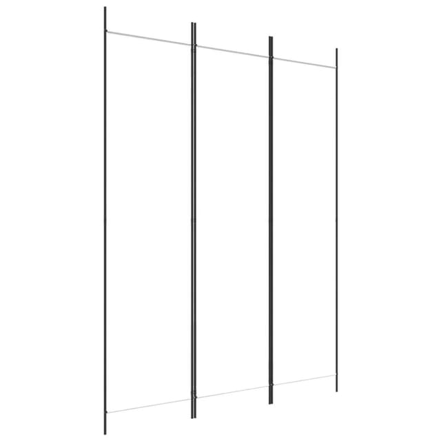 vidaXL 3 Tlg Paravent Weiß 150x200 cm Stoff 350178