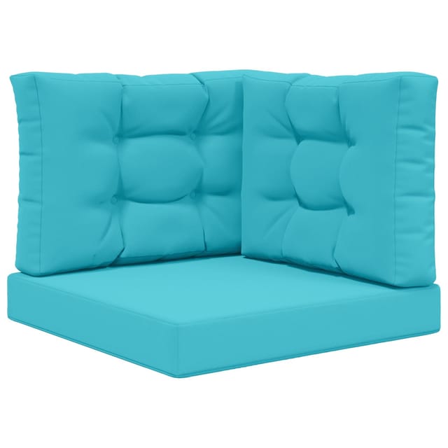 vidaXL Sofakissen für Draußen 3-Tlg Türkis Polyester 900777