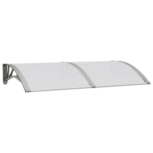 vidaXL Türvordach Grau 150x75 cm Polycarbonat 153579