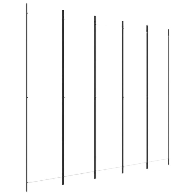 vidaXL 5 Tlg Paravent Weiß 250x220 cm Stoff 350202