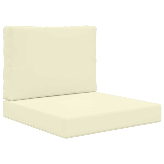 vidaXL Sofakissen für Draußen 2-Tlg Creme Polyester 900712