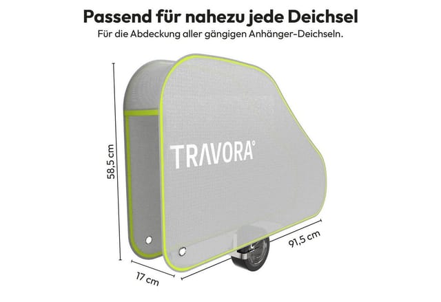 TRAVORA Deichselabdeckung Wohnwagen Universal Deichselabdeckung Schutzhülle