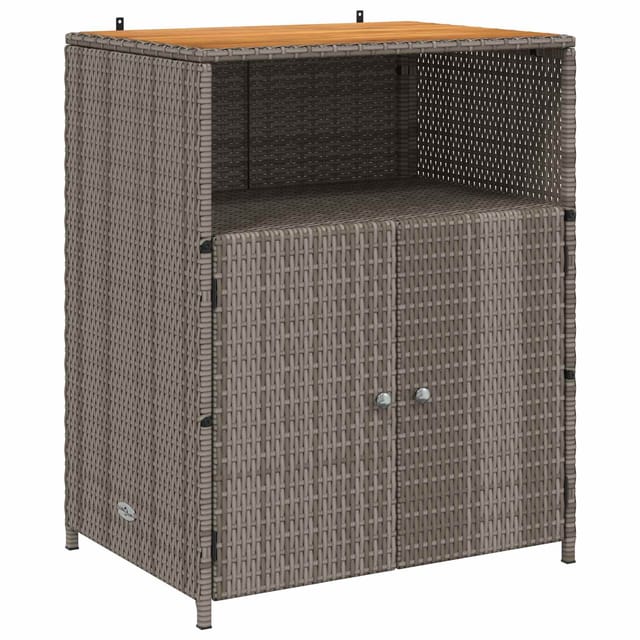 vidaXL Schrank mit Tür Grau 70 x 50 x 87 cm Polyester und Roly Ratten 42026913