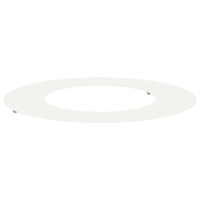vidaXL Geeignet für Flachen Baumring Weiß Ø40/70 cm Stahl 873678