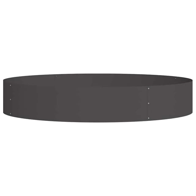 vidaXL Pflanzenring Schwarz 120 x 120 x 20 cm Kaltgewalzter Stahl 873634