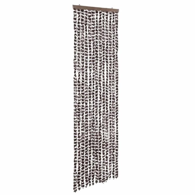 vidaXL Fliegenvorhang Beige und Braun 56x200 cm Chenille 377387
