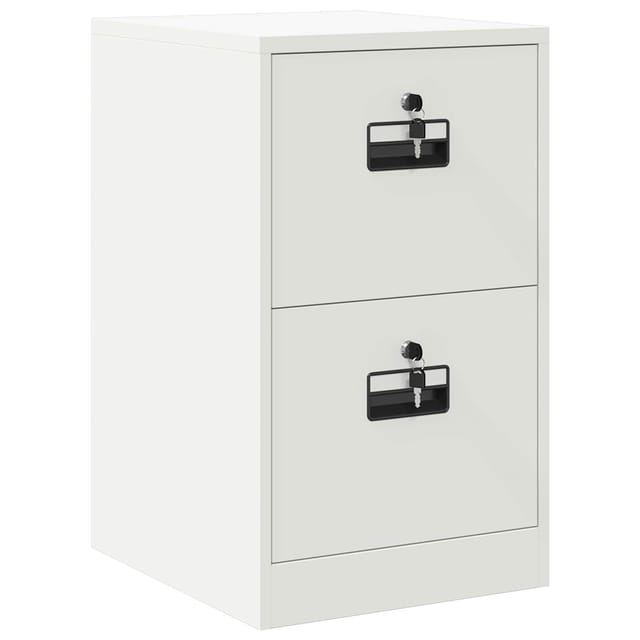 vidaXL Aktenschrank Weiß 44 x 50 x 74,5 cm Kaltgewalzter Stahl 891597