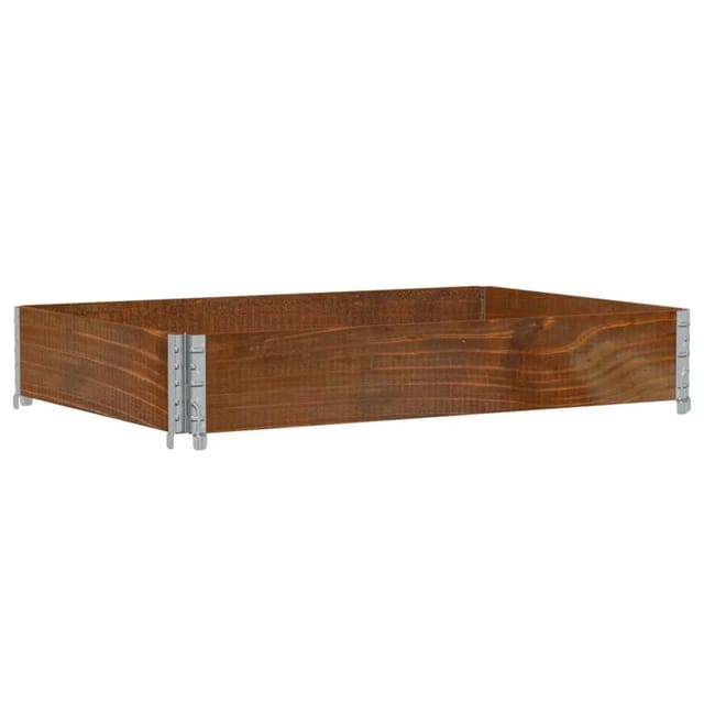 vidaXL Pflanzkasten Braun 120x80 cm Massivholz Kiefer 3295846