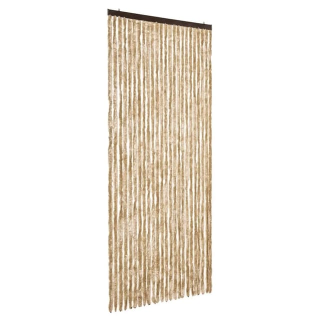 vidaXL Fliegenvorhang Beige 100x200 cm Chenille 377377