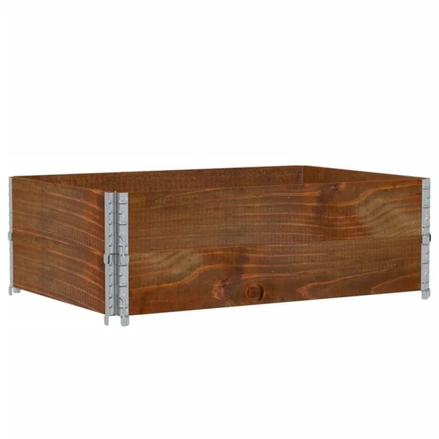 vidaXL Pflanzkasten Braun 120x80 cm Massivholz Kiefer 3295386