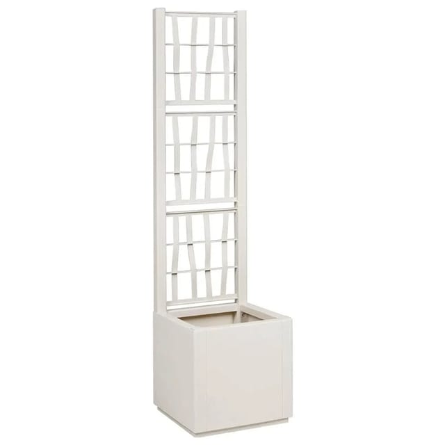 vidaXL Blumenkiste Weiß 36 x 36 x 140 cm Kunststoff 42006499