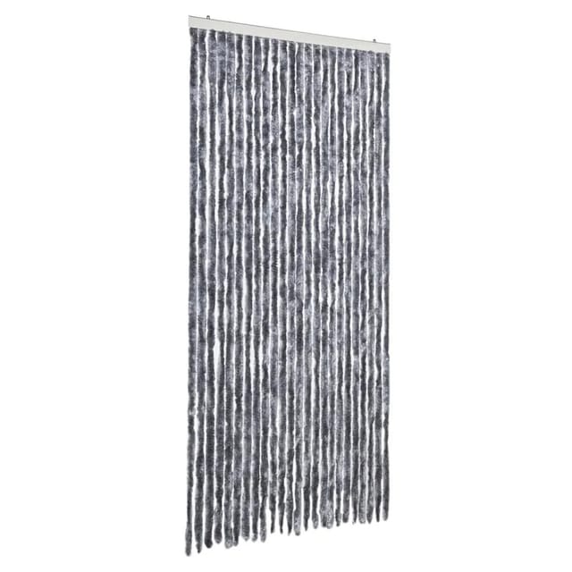 vidaXL Fliegenvorhang Silbern 100x230 cm Chenille 377380