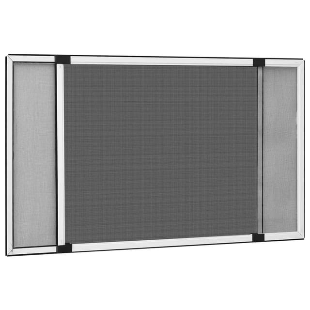 vidaXL Ausziehbarer Insektenschutz für Fenster Weiß 75-143x50 cm 149038