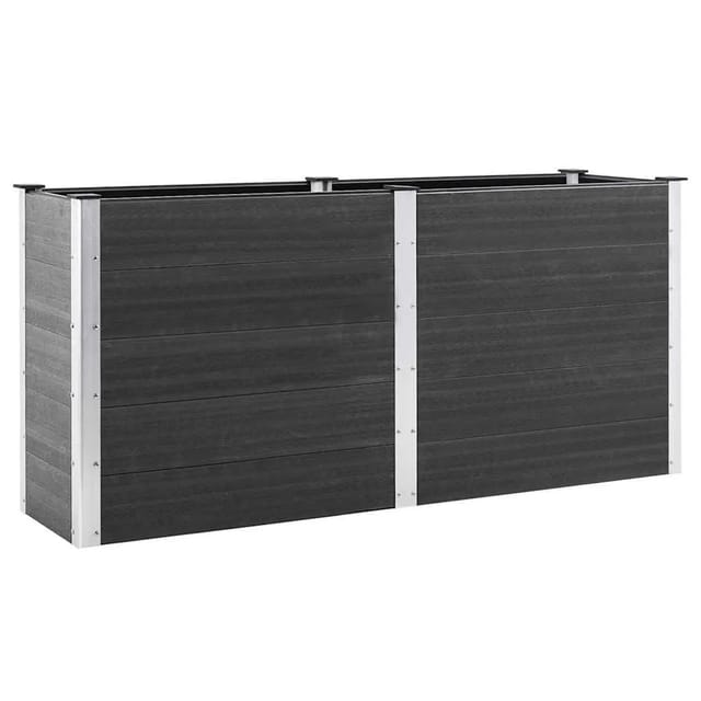 vidaXL Garten-Hochbeet 200x50x91 cm WPC Grau 318096