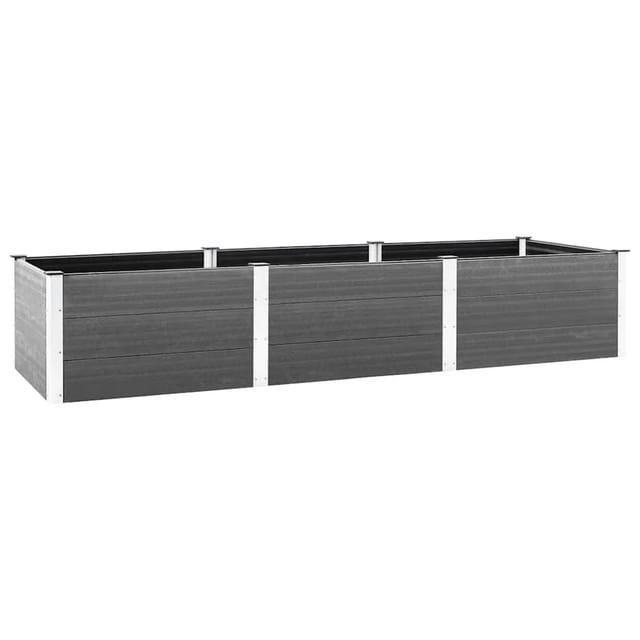 vidaXL Hochbeet Grau 300x100x54 cm WPC 318101