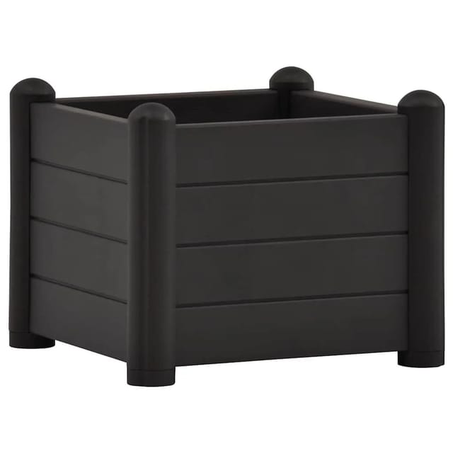 vidaXL Garten-Hochbeet PP Anthrazit 43x43x35 cm 313973