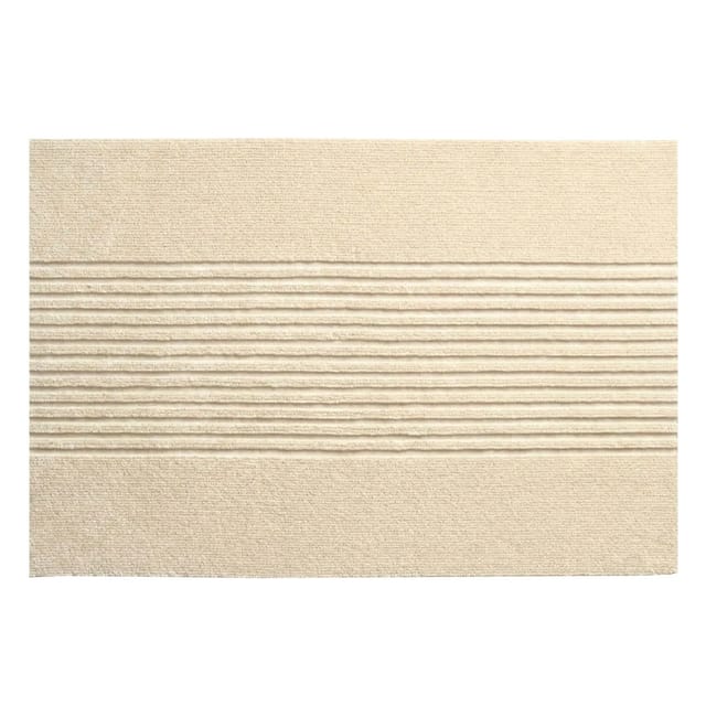 Floordirekt Schmutzfangmatte CIRCA Waschbar Rutschfest TPE-Rücken Beige Streifen 60 x 90 cm