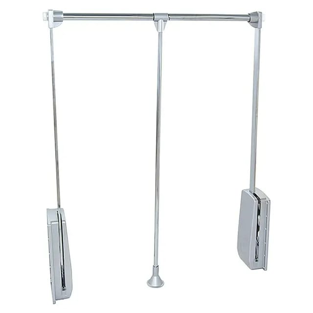 Emuca Kleiderlift Hang für Garderoben Stahl und Kunststoff Verchromt 450-600 mm