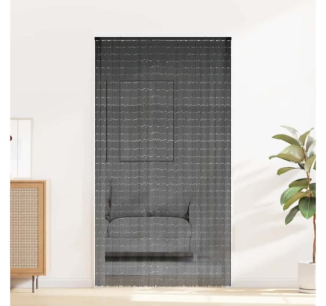 vidaXL Insekten-Türvorhang Dunkelgrau 120x220 cm Bambus 4017451