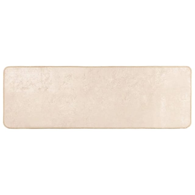 vidaXL Teppichläufer MARSA Creme 150 x 50 cm Polyester und PVC 42023045