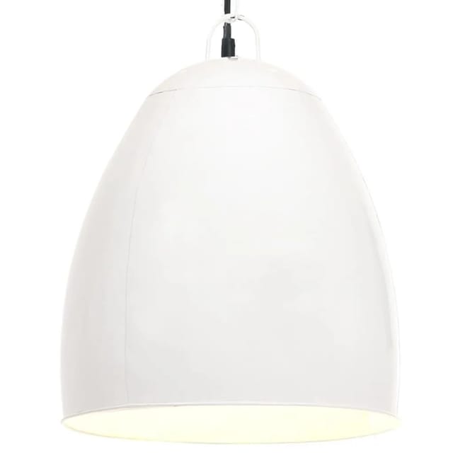vidaXL Hängelampe Industriestil 25 W Weiß Rund 42 cm E27 320558