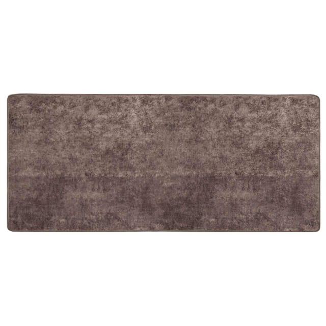 vidaXL Teppichläufer MARSA Grau 200 x 80 cm Polyester und PVC 42023192