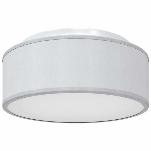 vidaXL Deckenlampe mit Strahlern Grau 30 x 30 x 13,5 cm Stoff 42001204
