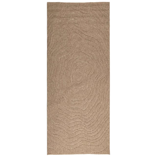 vidaXL Bereichsteppiche Moiré AGIRA Natur 200 x 80 cm Polyester 42022535