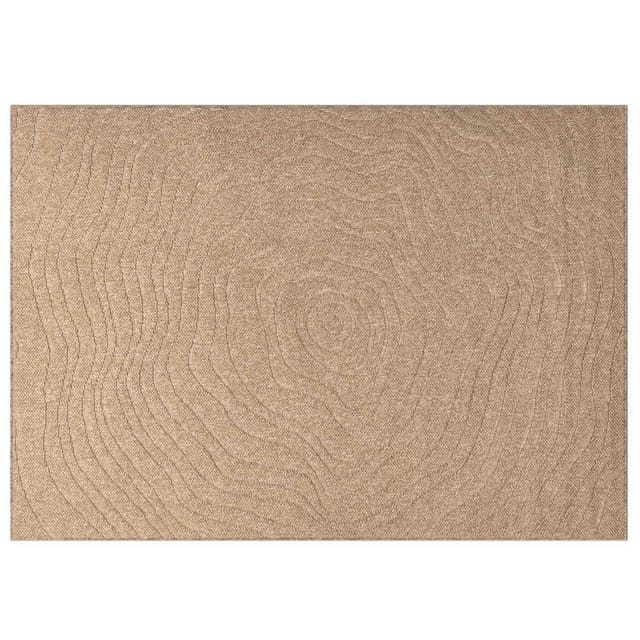 vidaXL Bereichsteppiche Moiré AGIRA Natur 340 x 240 cm Polyester 42022540