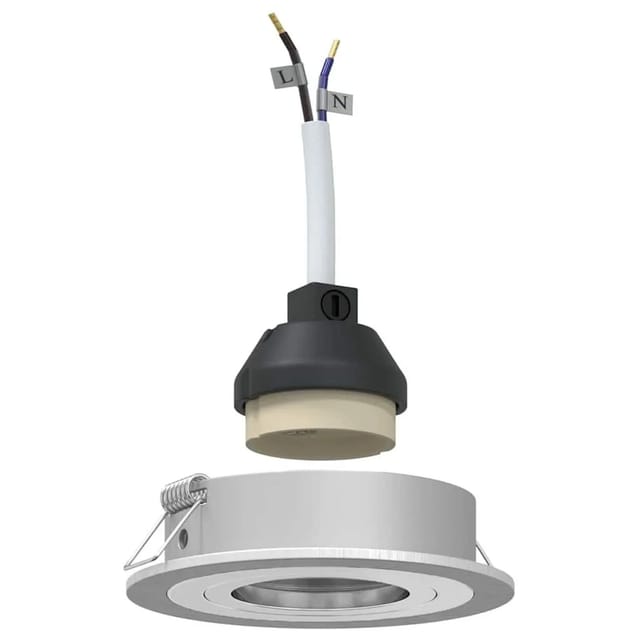 vidaXL Spotlight 24 Stk Silber 9 x 9 x 2 cm Aluminium 4108148