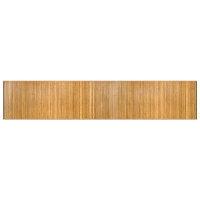 vidaXL Teppich Rechteckig Natur 80x400 cm Bambus 376919