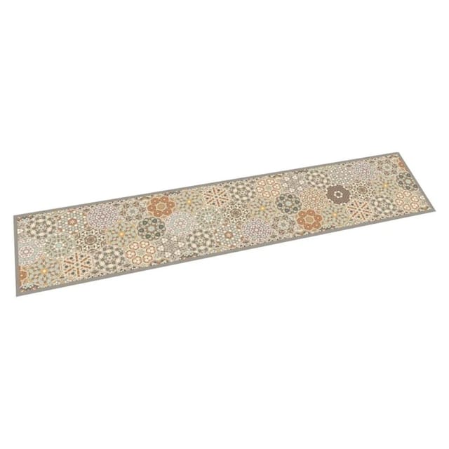 vidaXL Küchenteppich Waschbar Hexagon Pastell 60x300 cm Samt 4005631