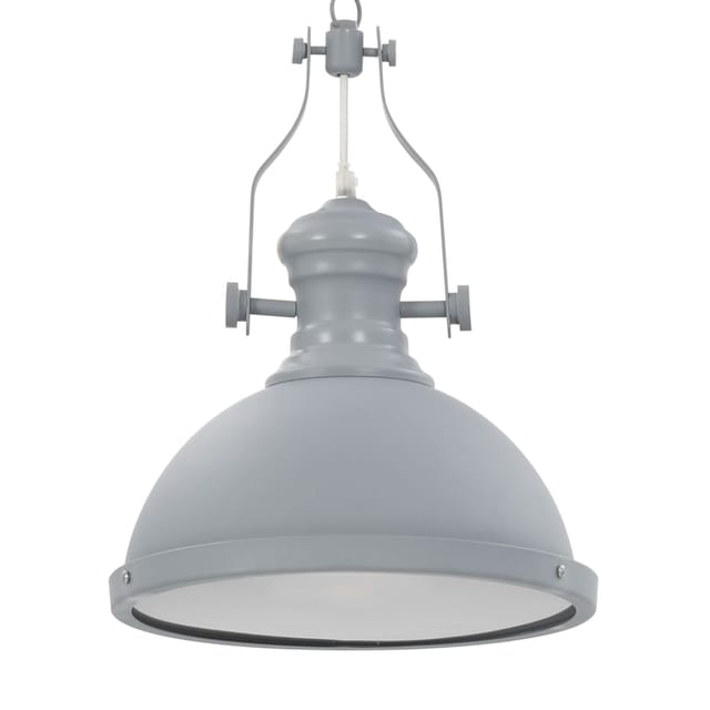 vidaXL Deckenleuchte Grau Rund E27 281625