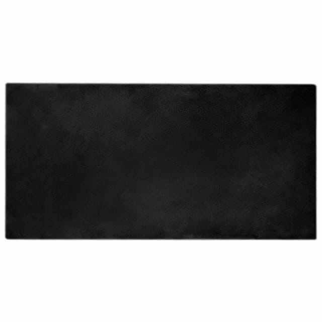 vidaXL Rutschfester Kunstfellteppich Olite Schwarz 100 x 200 cm 42021723