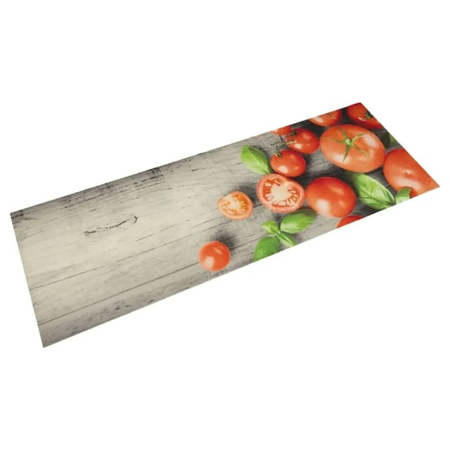 vidaXL Küchenteppich Waschbar Tomaten 45x150 cm Samt 4005620