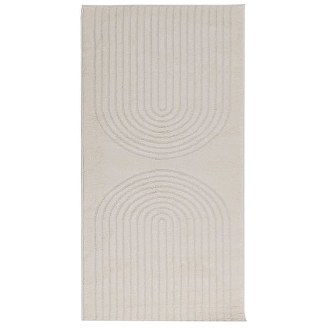 vidaXL Bereichsteppiche Rechtwinklig GALATI Creme 200 x 80 cm 42022792