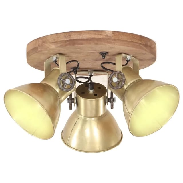 vidaXL Deckenlampe Industriestil 25 W Messing 42x27 cm E27 320510