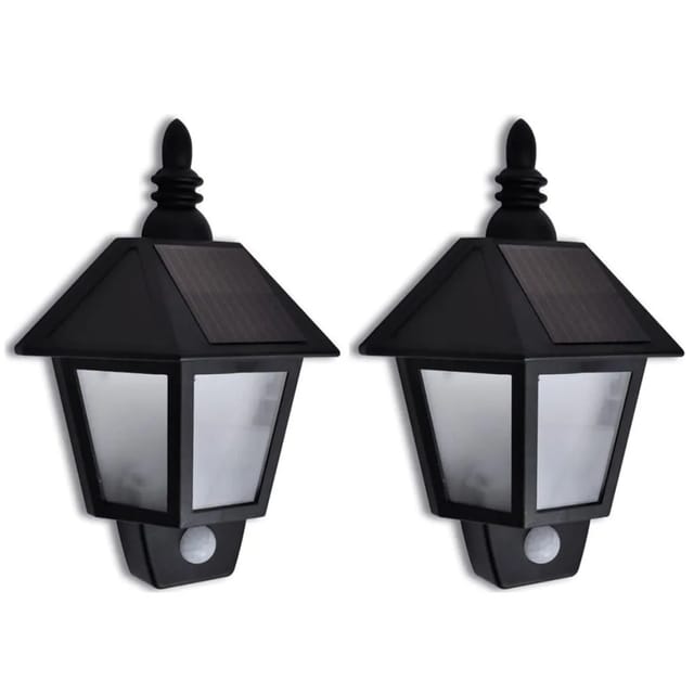 vidaXL Solar-Wandleuchten mit Bewegungsmelder 2 Stk 270518