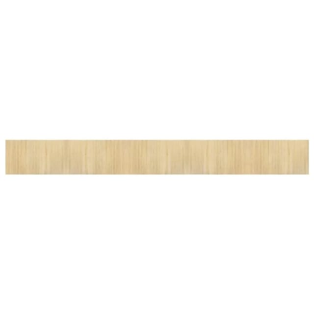 vidaXL Teppich Rechteckig Hell Natur 60x500 cm Bambus 376735