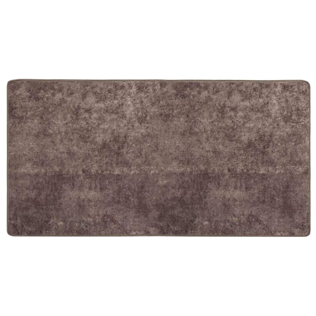 vidaXL Teppichläufer MARSA Grau 200 x 100 cm Polyester und PVC 42023199
