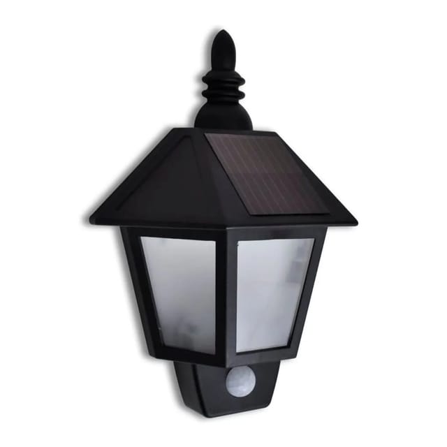 vidaXL Solarwandleuchte mit Bewegungssensor 41182