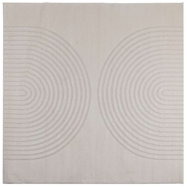 vidaXL Bereichsteppiche Quadratisch GALATI Creme 200 x 200 cm 42022799